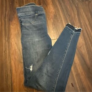 Spanx skinny distressed jeans